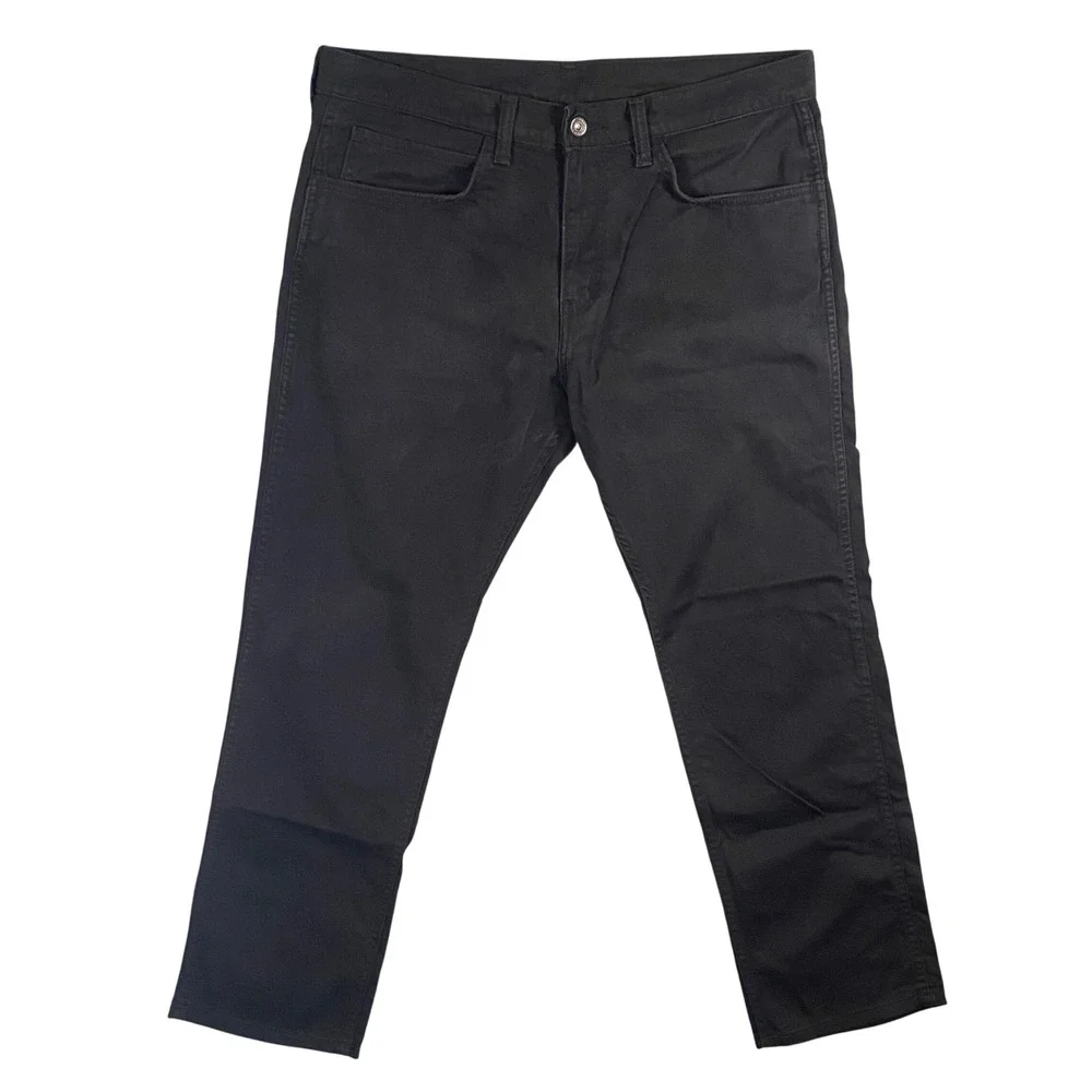 Levi's 513 Slim Straight Flex‎ Black Jeans Men's W36 L30 Stretch Denim